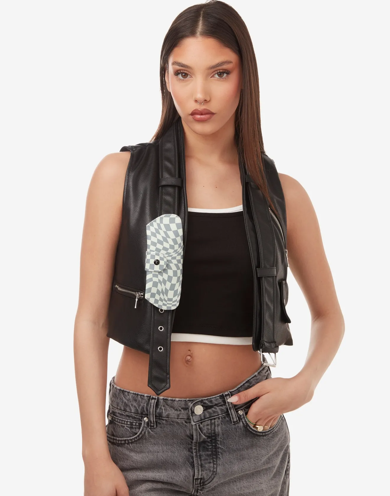 BELT SOFT CASE - GREY SQUARES>Hawkers Hot