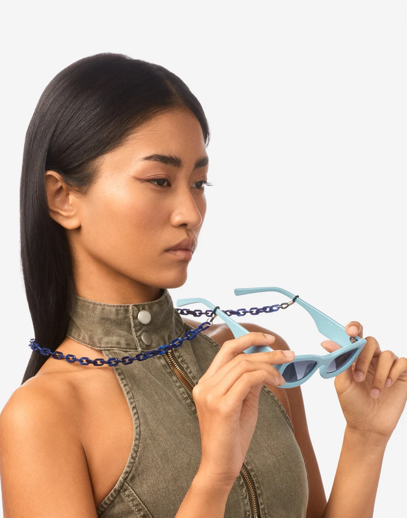 LINK CHAIN - NAVY BLUE>Hawkers Discount