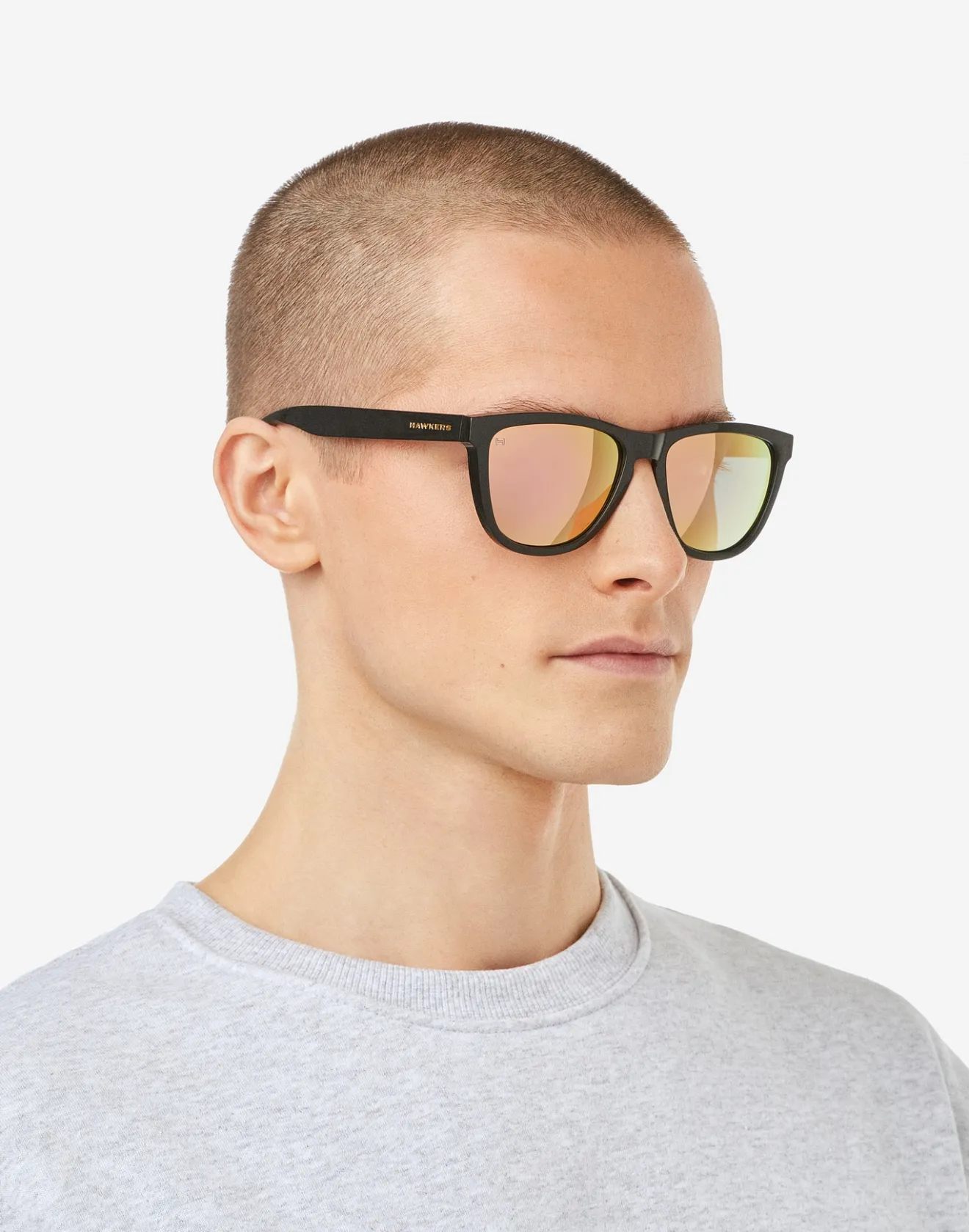 ONE RAW - POLARIZED BLACK ROSE GOLD>Hawkers Fashion