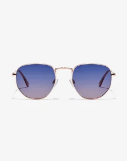 SIXGON DRIVE - POLARIZED ROSE GOLD BLUE>Hawkers Discount
