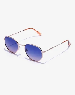 SIXGON DRIVE - POLARIZED ROSE GOLD BLUE>Hawkers Discount