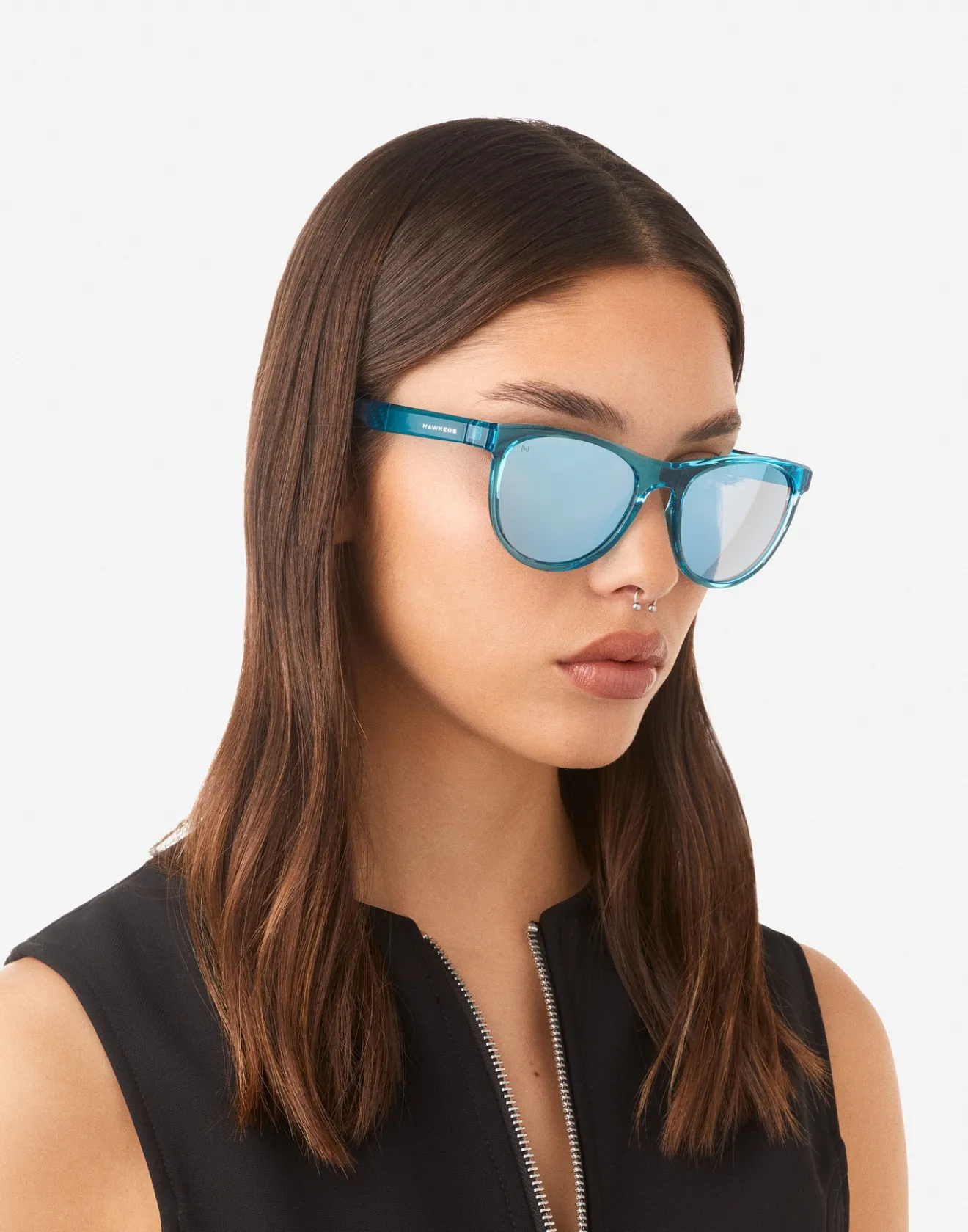 TRAIL - POLARIZED CYAN BLUE CHROME>Hawkers Online