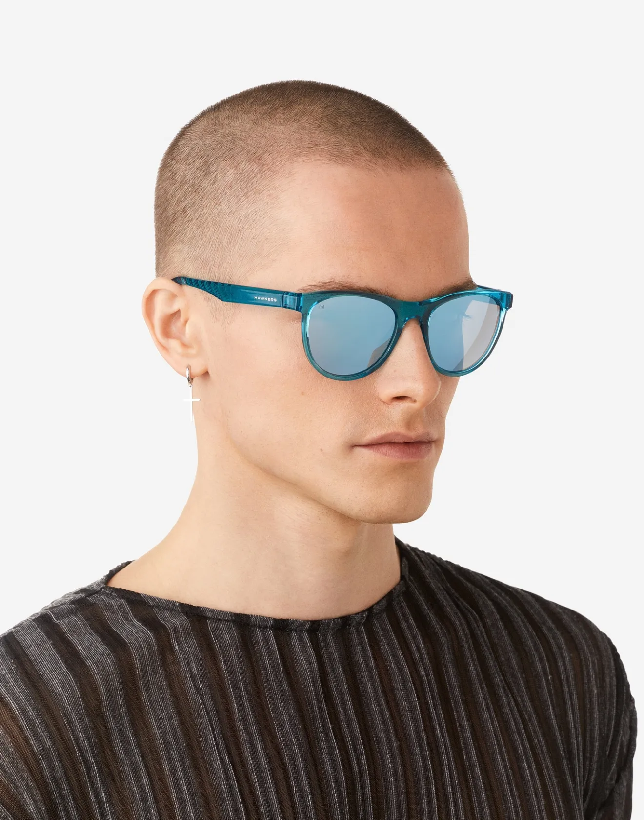 TRAIL - POLARIZED CYAN BLUE CHROME>Hawkers Online